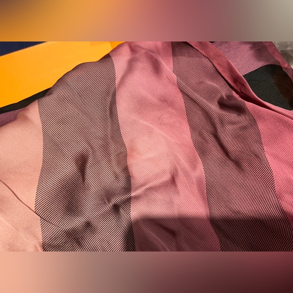 Burberry Ombre Check Silk Scarf w/ Box - Picture 6 of 6